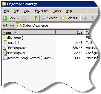 ExMerge Files